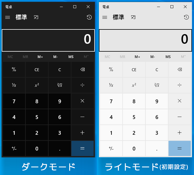 ダークモードとライトモードの違い