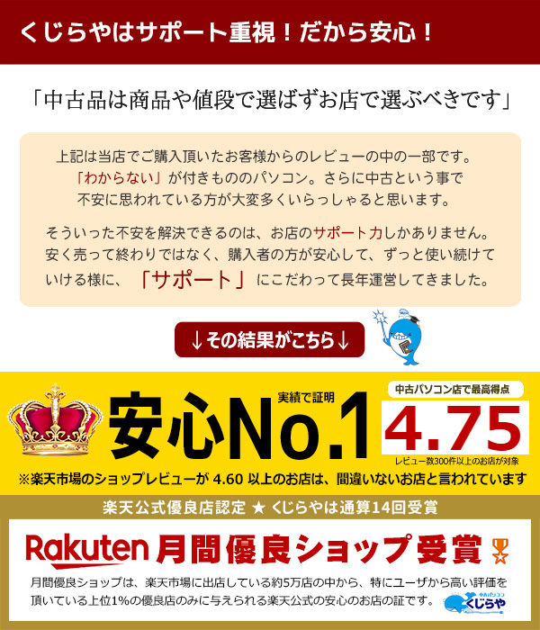 中古パソコン くじらやの評判って 中古パソコン くじらや