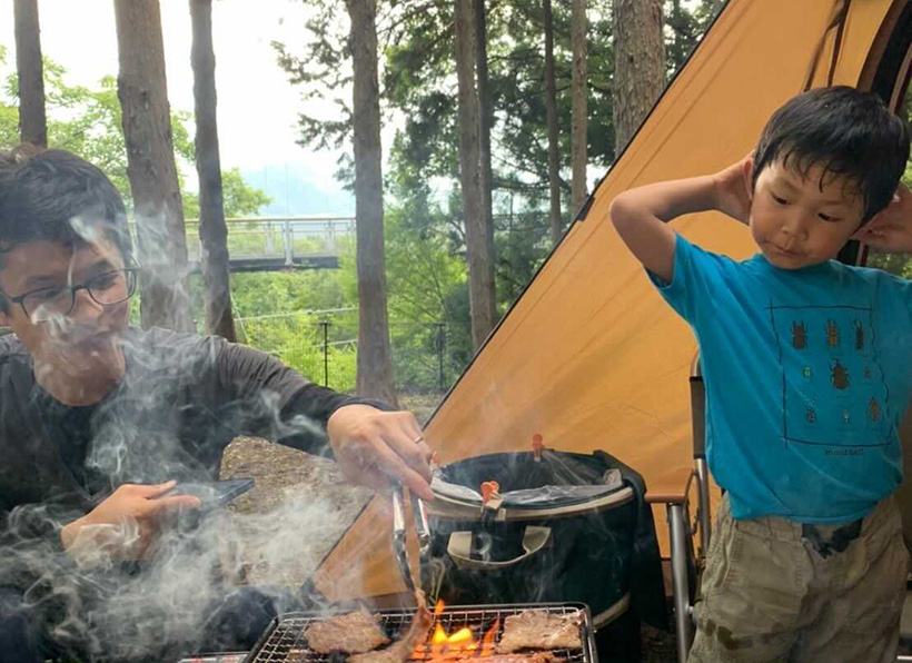 キャンプへ行きました