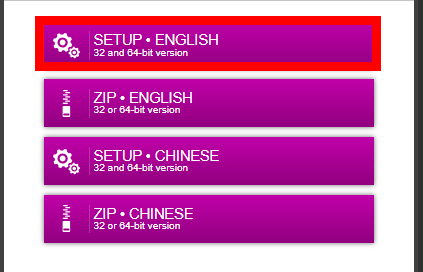 ダウンロードするCPU-Zのバージョンを選択する