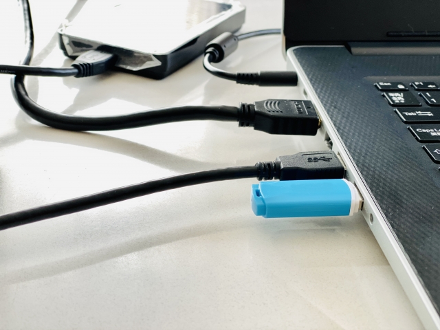 USBの接続を確認