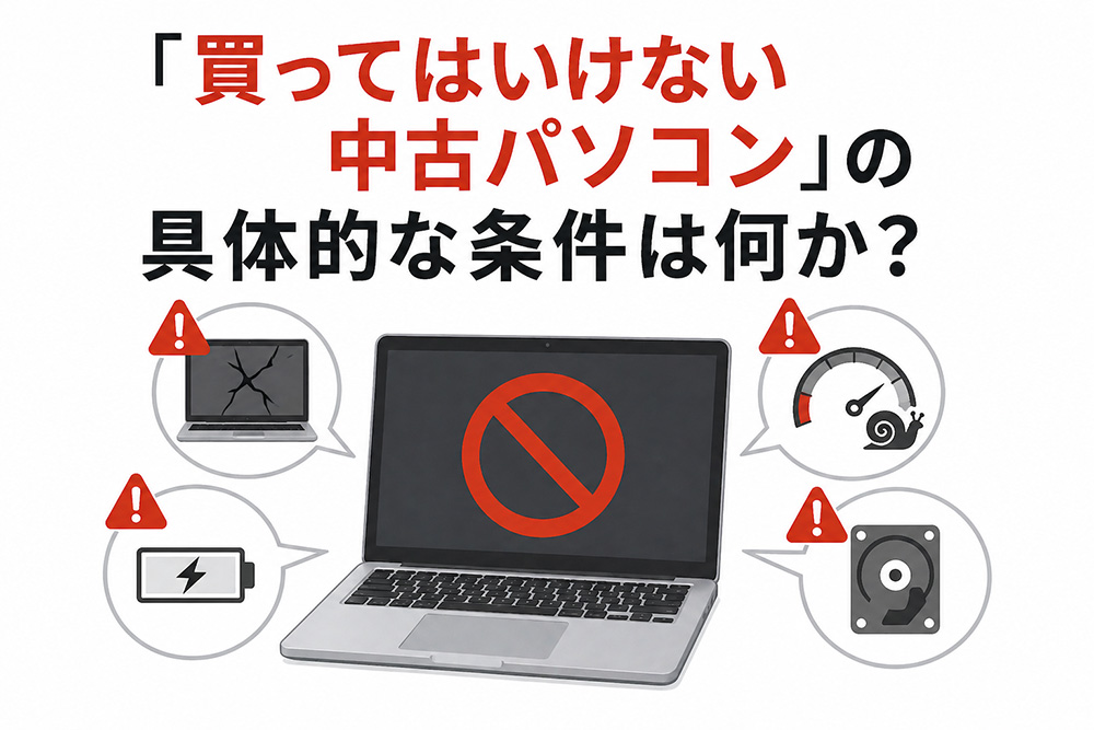買ってはいけない中古パソコン」の具体的な条件は何か？ | 中古 