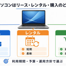 法人向けパソコンはリース・レンタル・購入のどれがいい？