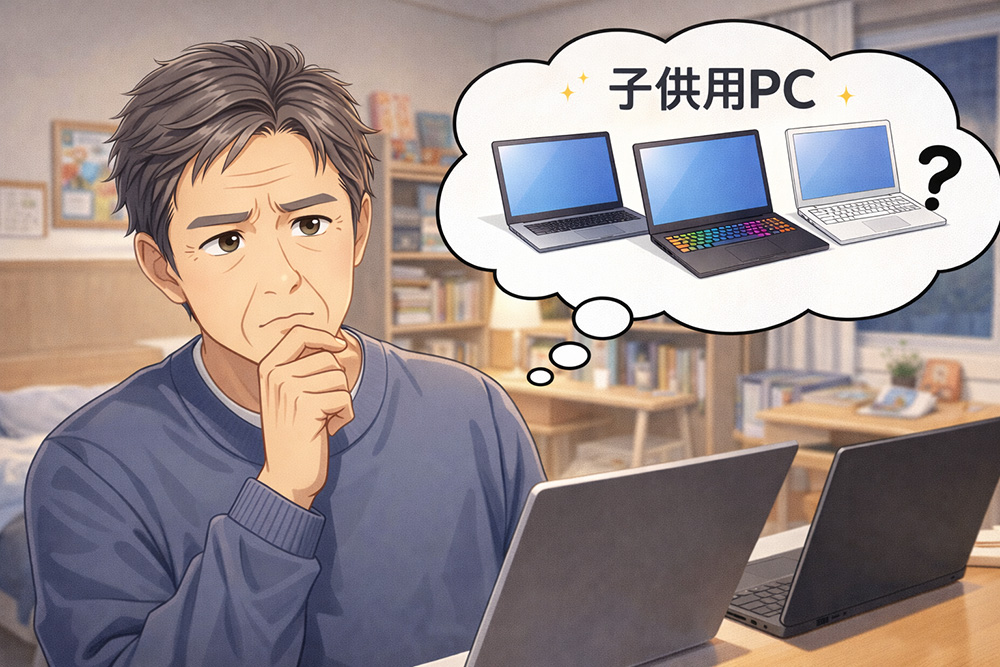 子どもに使わせる中古パソコンはどれがいい？ | 中古パソコン くじらや