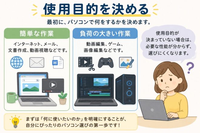 初心者必見🔰】中古パソコンの選び方 失敗しない為に | 中古パソコン